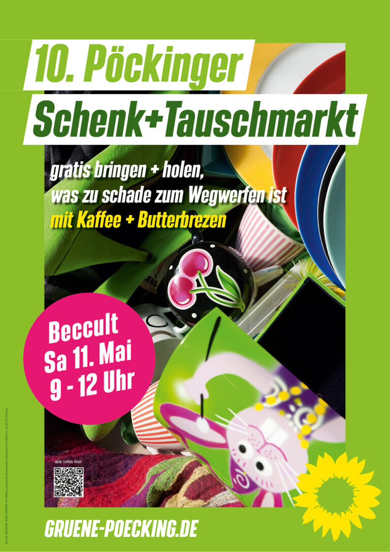 10. Pöckinger Schenk- und Tauschmarkt am Samstag 11. Mai 2024