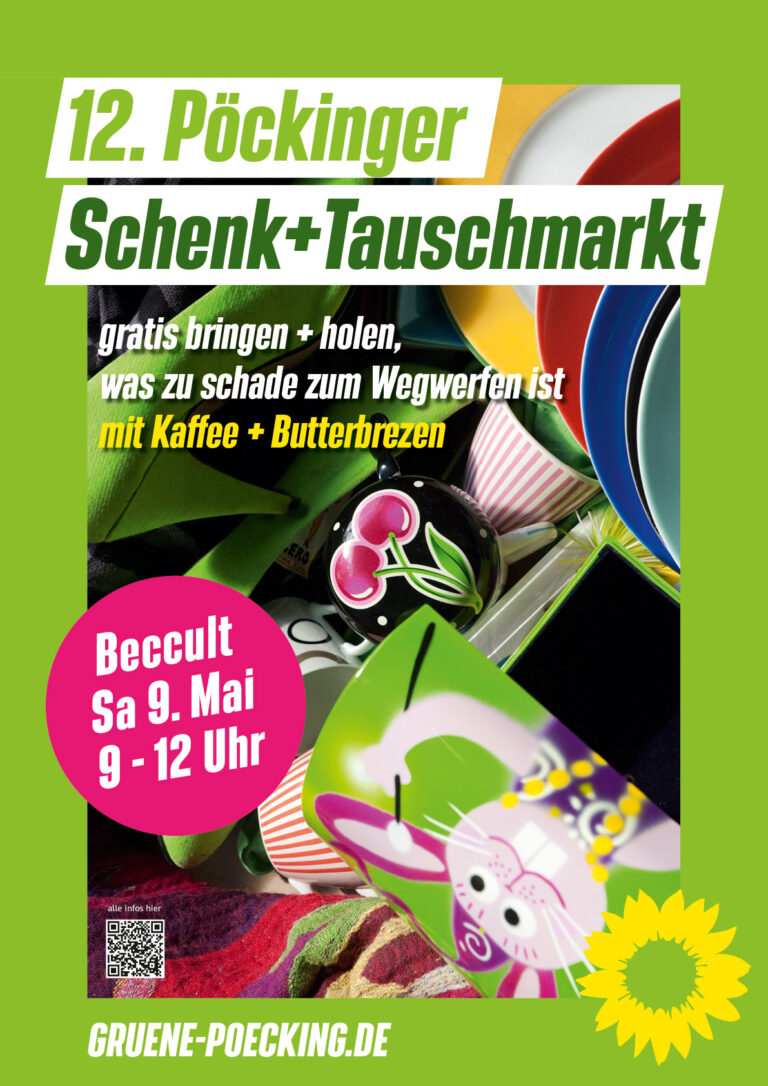 12. Pöckinger Schenk- und Tauschmarkt am Samstag 9. Mai 2026